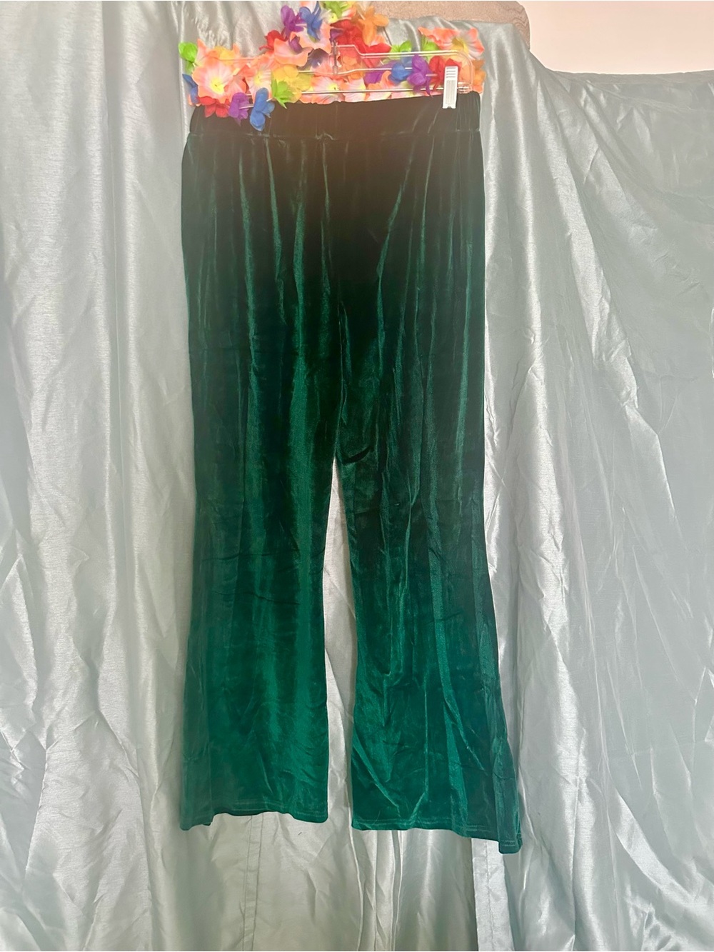 Old Navy Emerald Velvet Flares XL